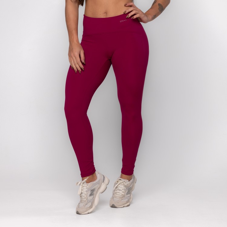 Calça Legging Slim Vinho