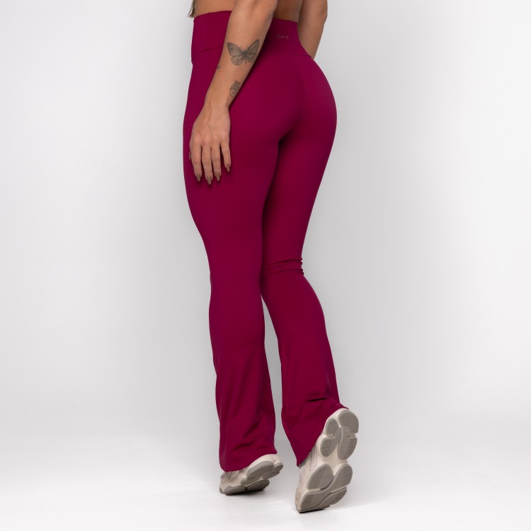 Calça Flare Bossa Vinho