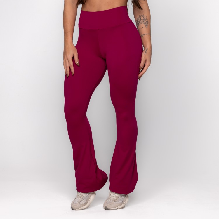 Calça Flare Bossa Vinho