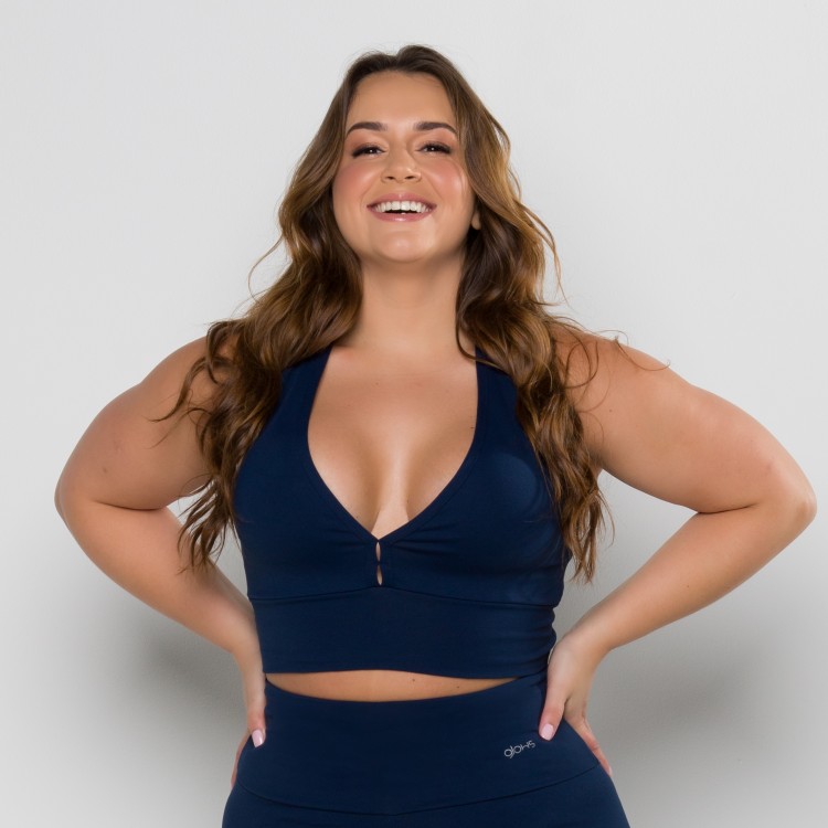 Top Mari Azul Marinho Linha Conforto
