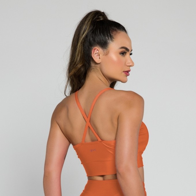 Top Glam Franzido Laranja