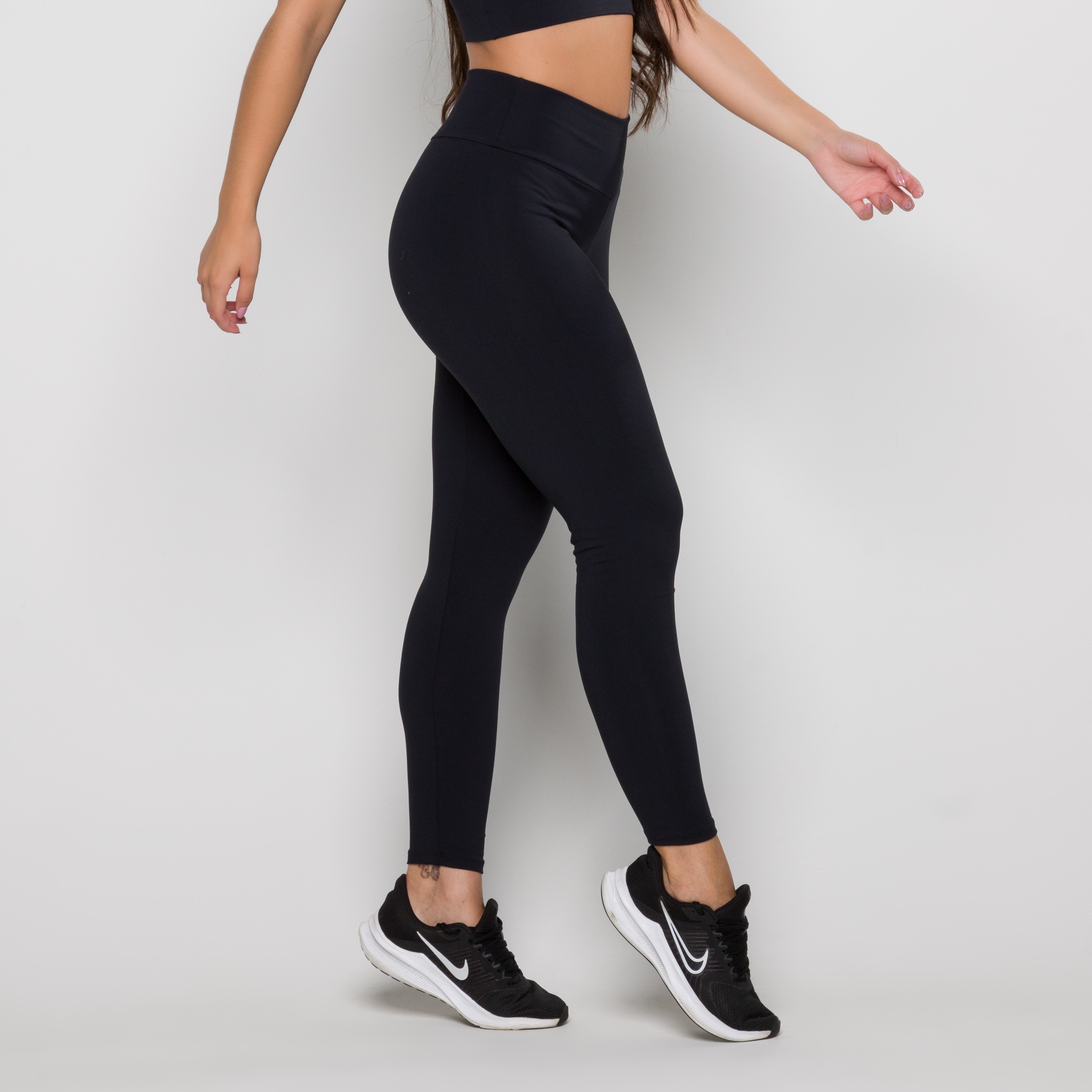 Calça Legging de Bolso Preto