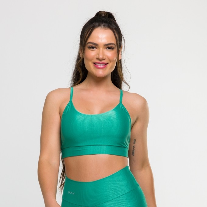 Top Trapézio Verde Sálvia