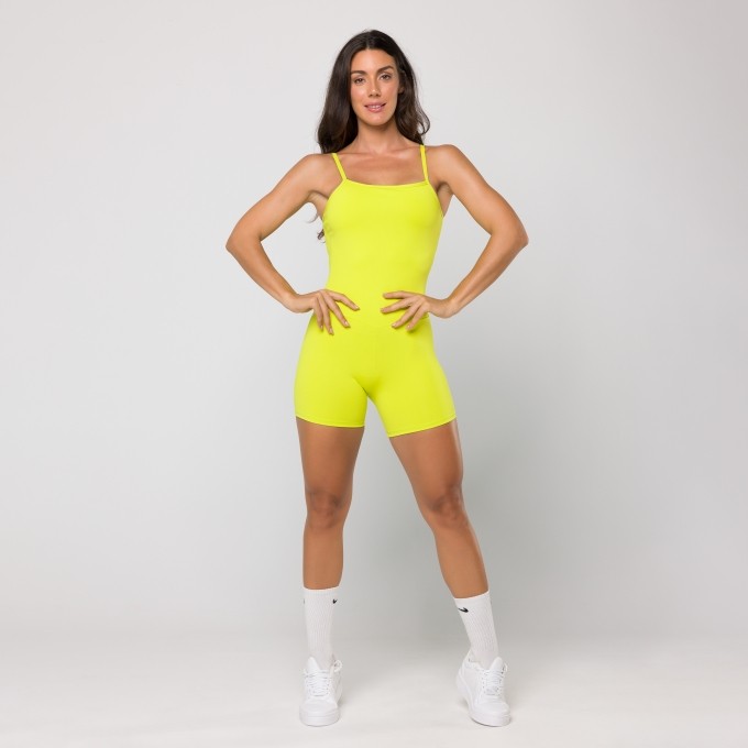 Macaquinho Fitness Oxy Amarelo Limão