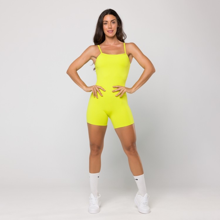 Macaquinho Fitness Oxy Amarelo Limão