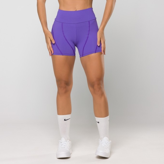 Short Oxy Roxo com Recortes
