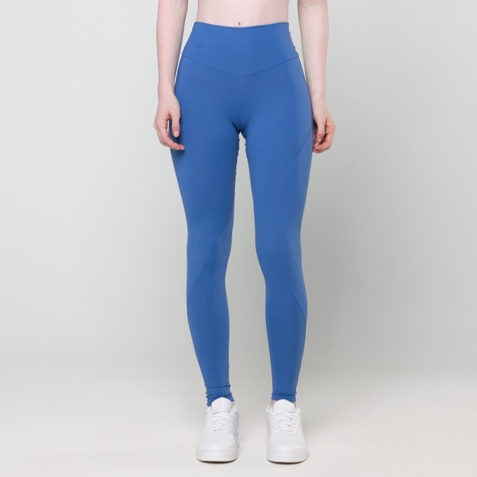 Calça Legging Oxy Azul com Recortes