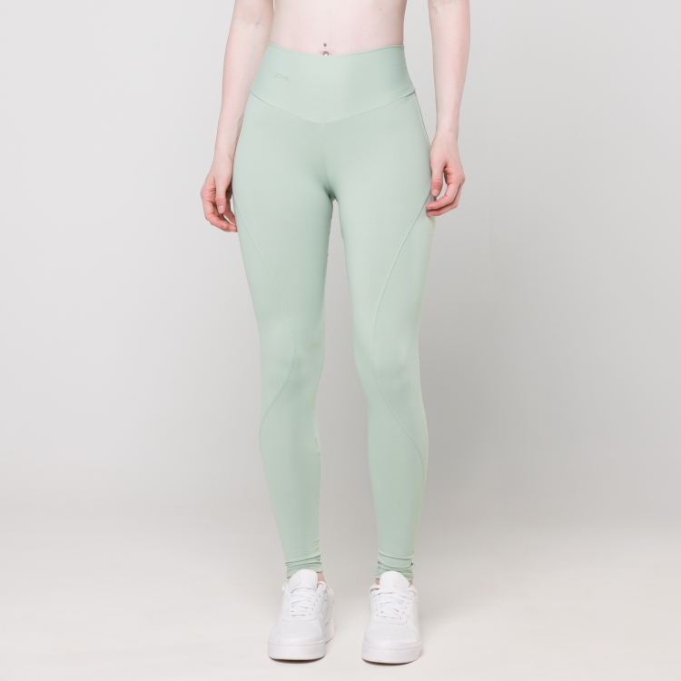 Calça Legging Oxy Verde Aloe com Recortes