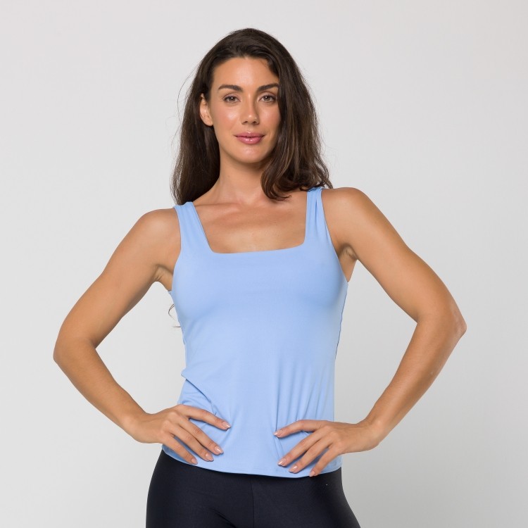 Regata Basic Azul Bebê