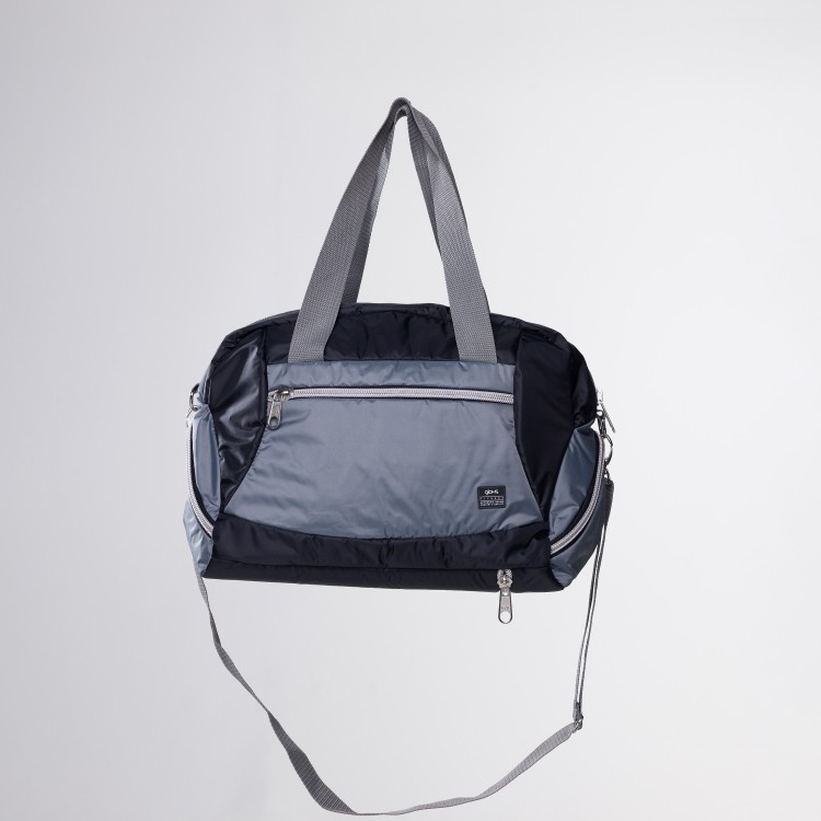 Bolsa Fitness Mala Preta com Cinza