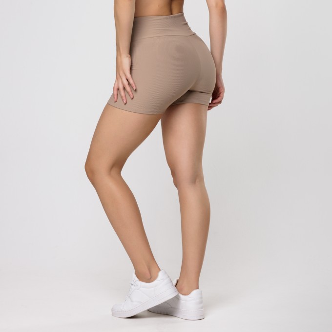 Short Aura Canelado Nude