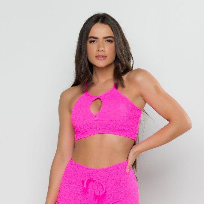 Top Fenda Textura Pink