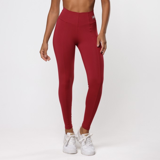 Calça Legging Drop Vermelho Cherry