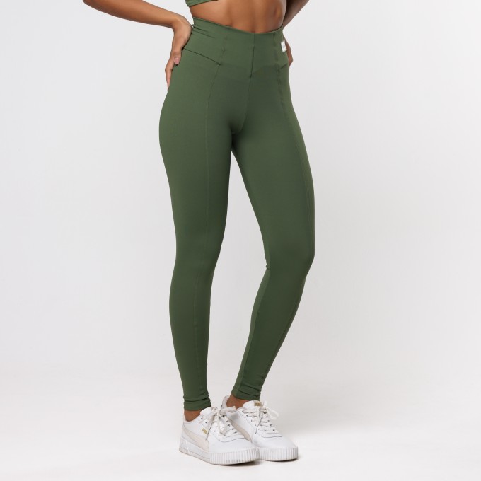 Calça Legging Drop Verde Musgo