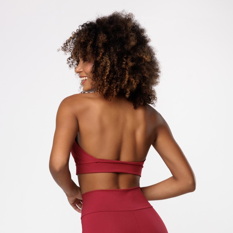 Top Frente Única Vermelho Cherry