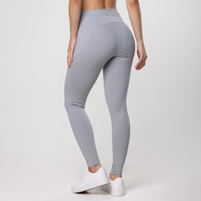 Calça Legging UP Cinza com Bolso