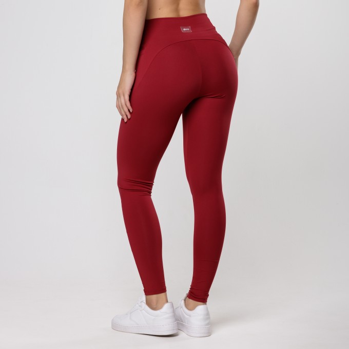 Calça Legging UP Vermelha Cherry com Bolso