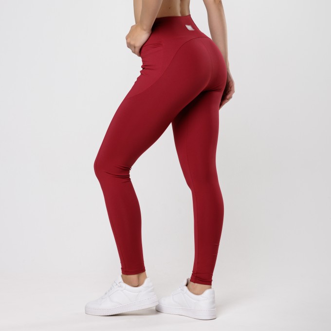 Calça Legging UP Vermelha Cherry com Bolso