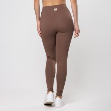 Calça Legging Up Marrom Castanho com Bolso