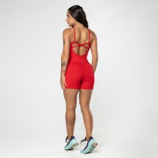 Macaquinho Fitness Shape Vermelho