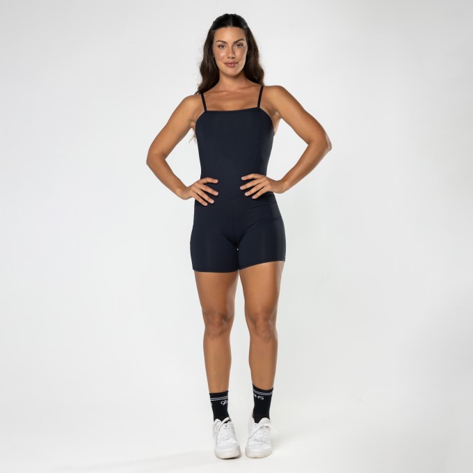Macaquinho Fitness Shape Preto