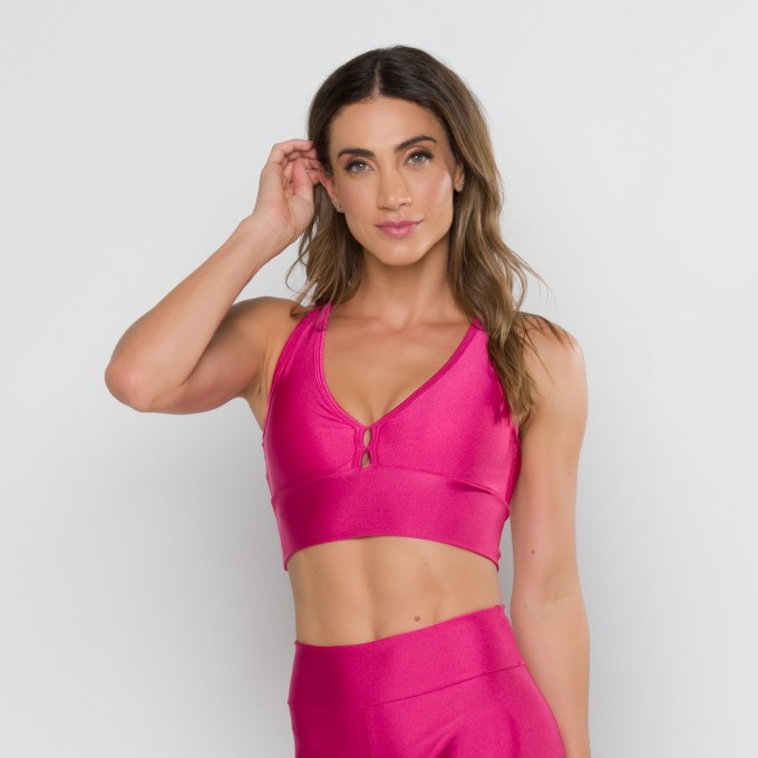 Top Mari Glam Rosa