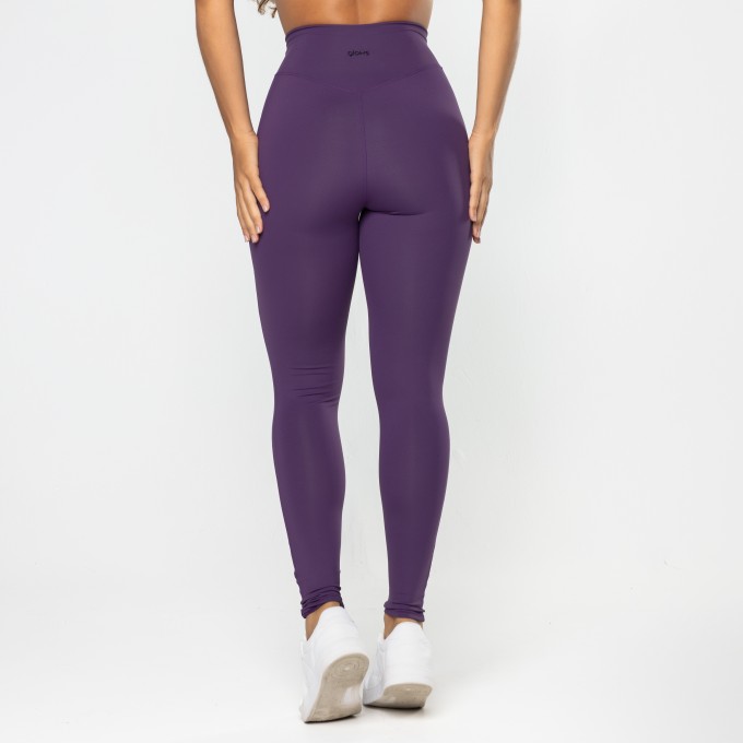 Legging Gaia Cós Cruzado Roxo Escuro