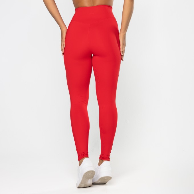 Legging Gaia Cós Cruzado Vermelha