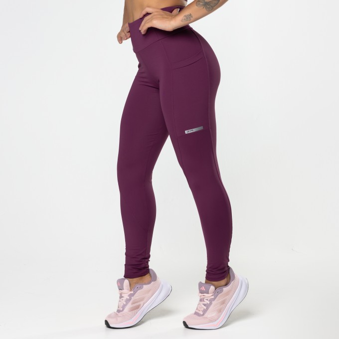 Calça Legging Pacer Multibolsos Açaí