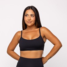 Top Flex Preto com Alças Reguláveis