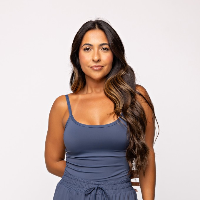 Camiseta Alça Fina Azul Diesel