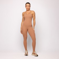 Macacão Fitness Sollis Mocha