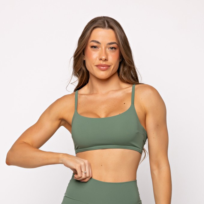 Top Flex Verde com Alças Reguláveis