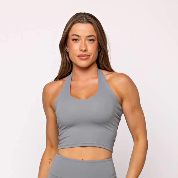 Camiseta Sollis Frente Única Cinza