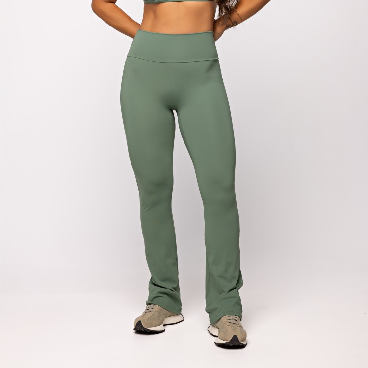 Calça Flare Verde