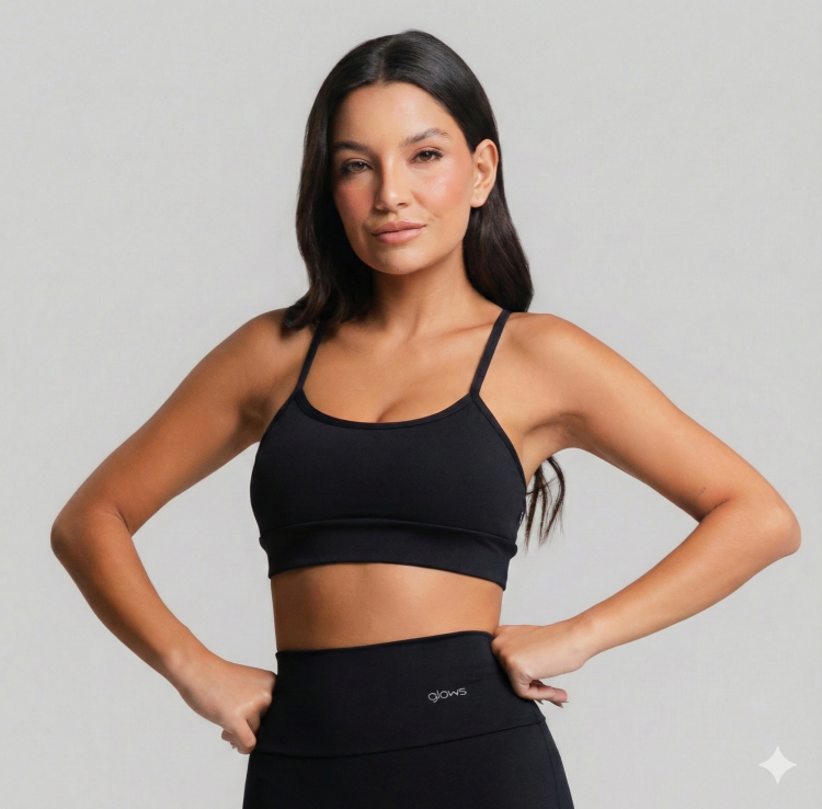 Top Básico Nadador Preto