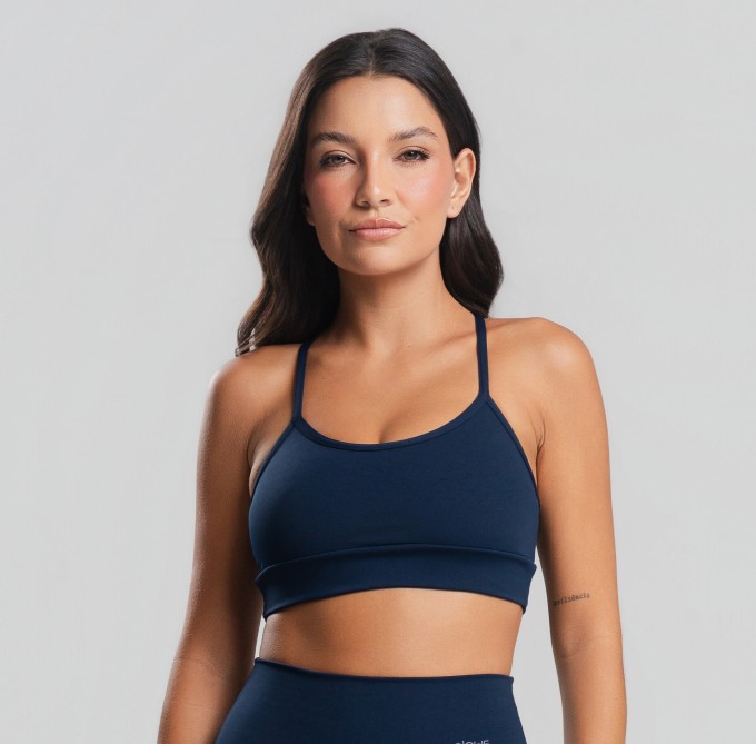 Top Básico Nadador Marinho