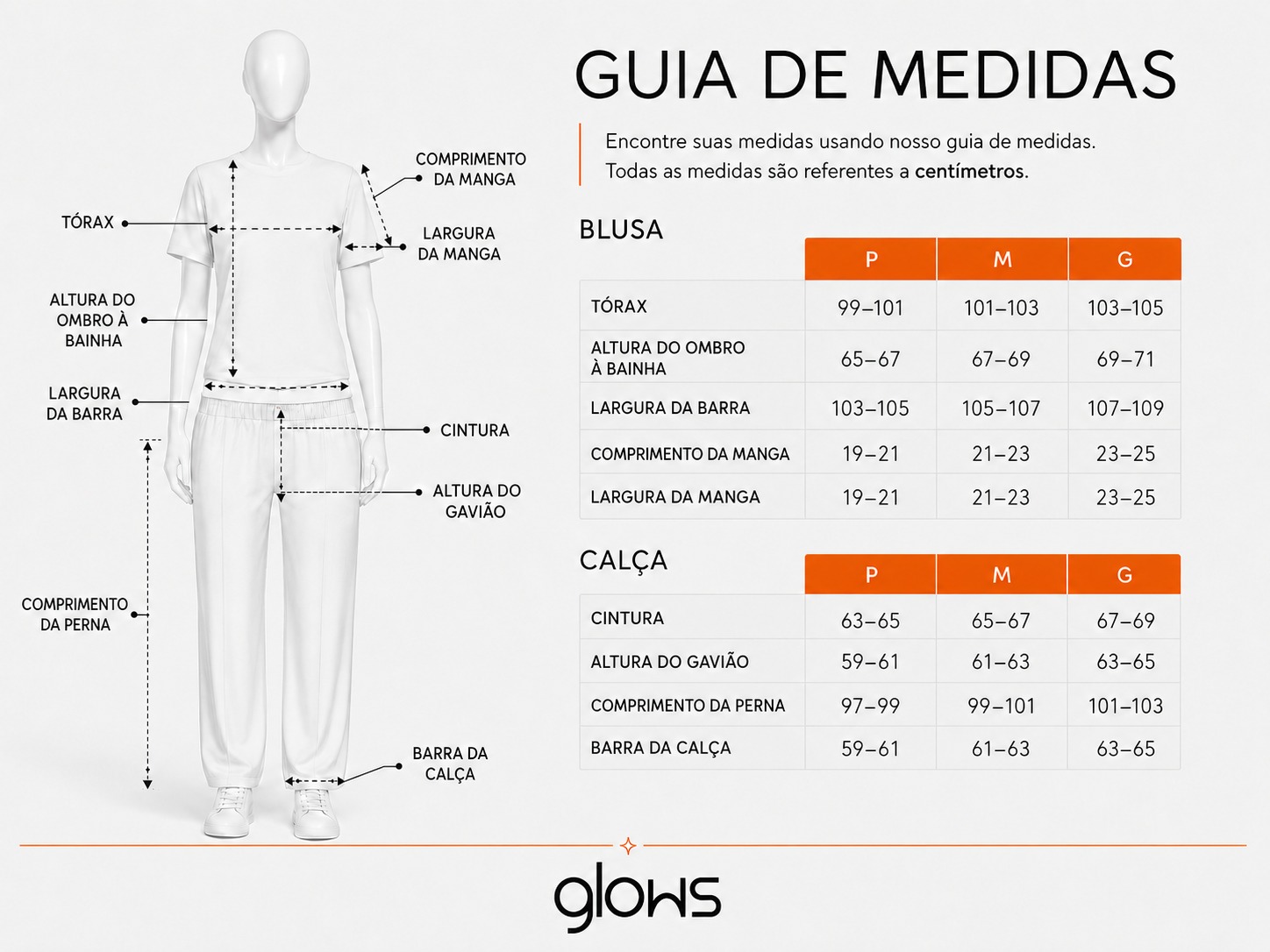 Tabela de medidas